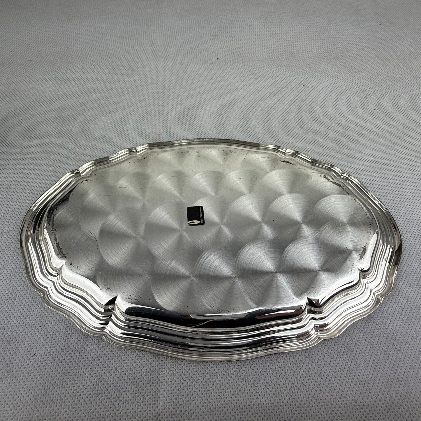 Vintage 925 Sterling Silver Creamer Sugar Bowl & Tray Set – German Hallmarks Crescent Crown