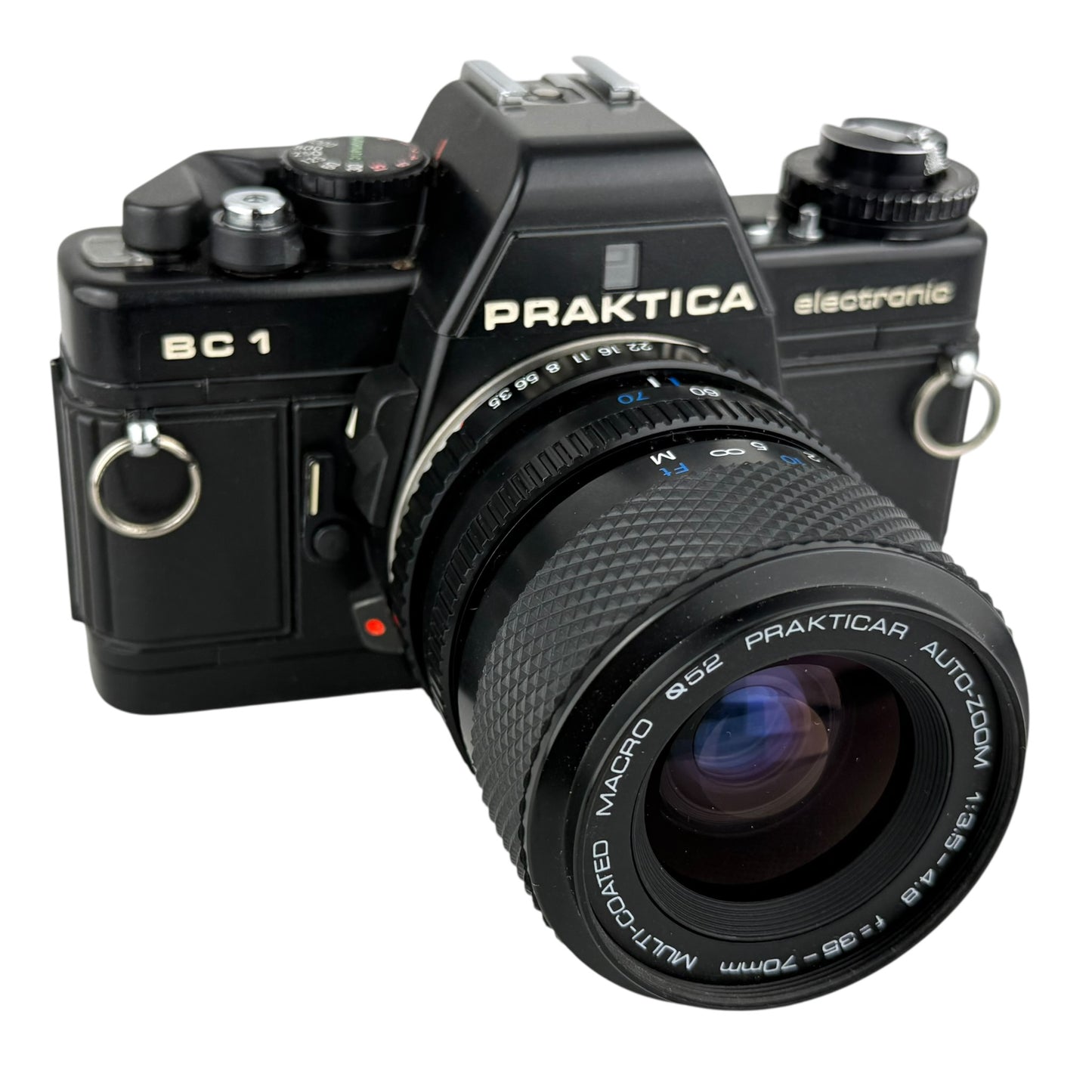Praktica BC1 Electronic 35mm Film Camera + Prakticar 35-70mm Tested Works