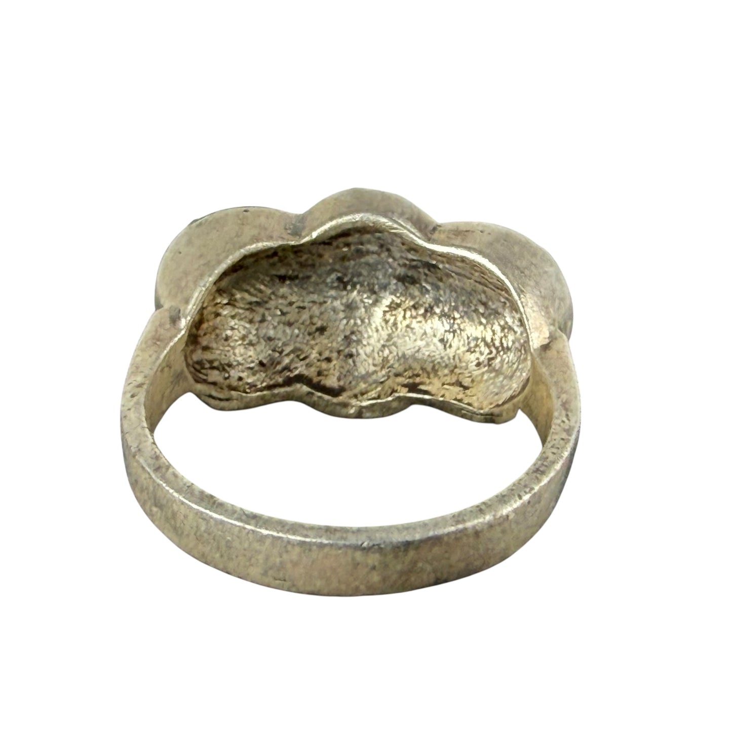 925 Sterling Silver Marcasite Bow Ring Vintage Art Deco Style Size 56