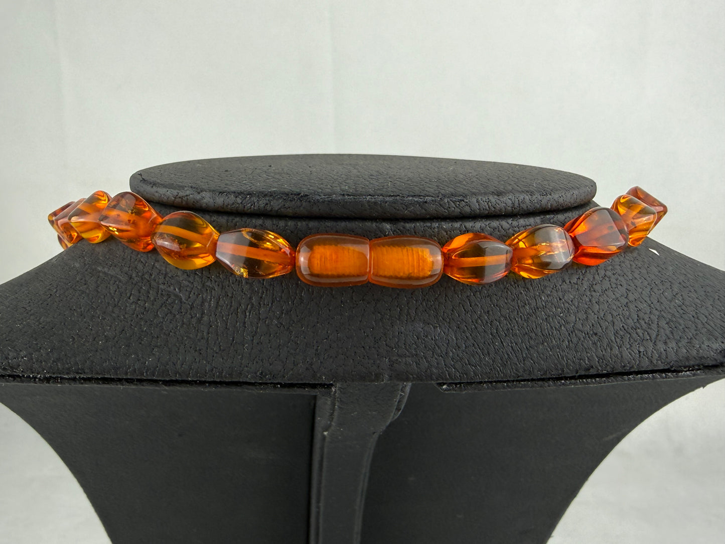Vintage Baltic Amber Necklace 42g Cognac Honey Beads Screw Clasp Natural Amber Statement Jewelry