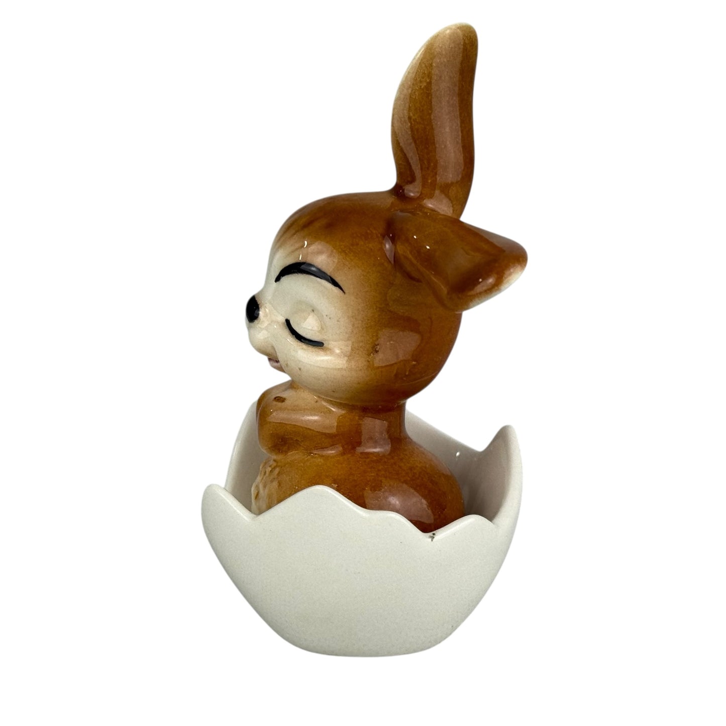 Goebel Bunny in Egg Figurine Vintage Porcelain Rabbit Easter Chick Egg Cup 9cm Germany Collectible