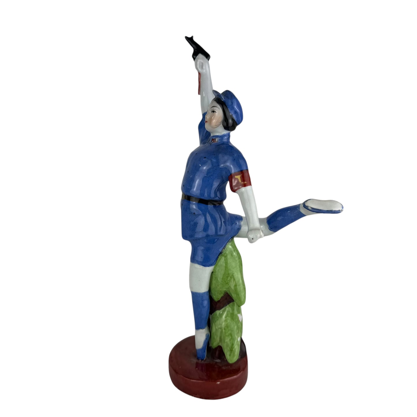 Large Chinese Style Porcelain Figure 36cm Art Deco Lady Vintage