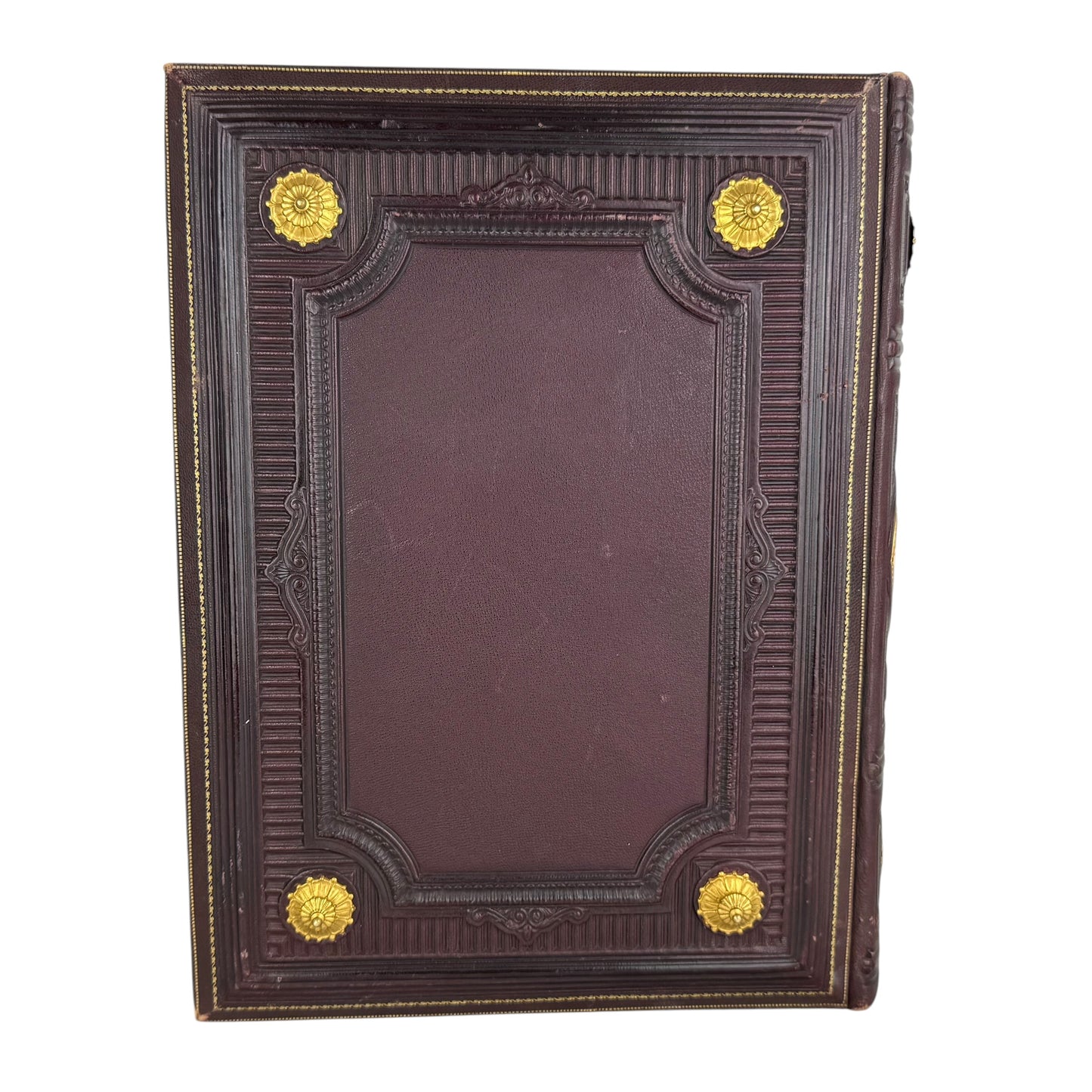 Antique 1859 Schiller’s Gedichte Luxury Binding Gilt Leather Large Folio Stuttgart Cotta