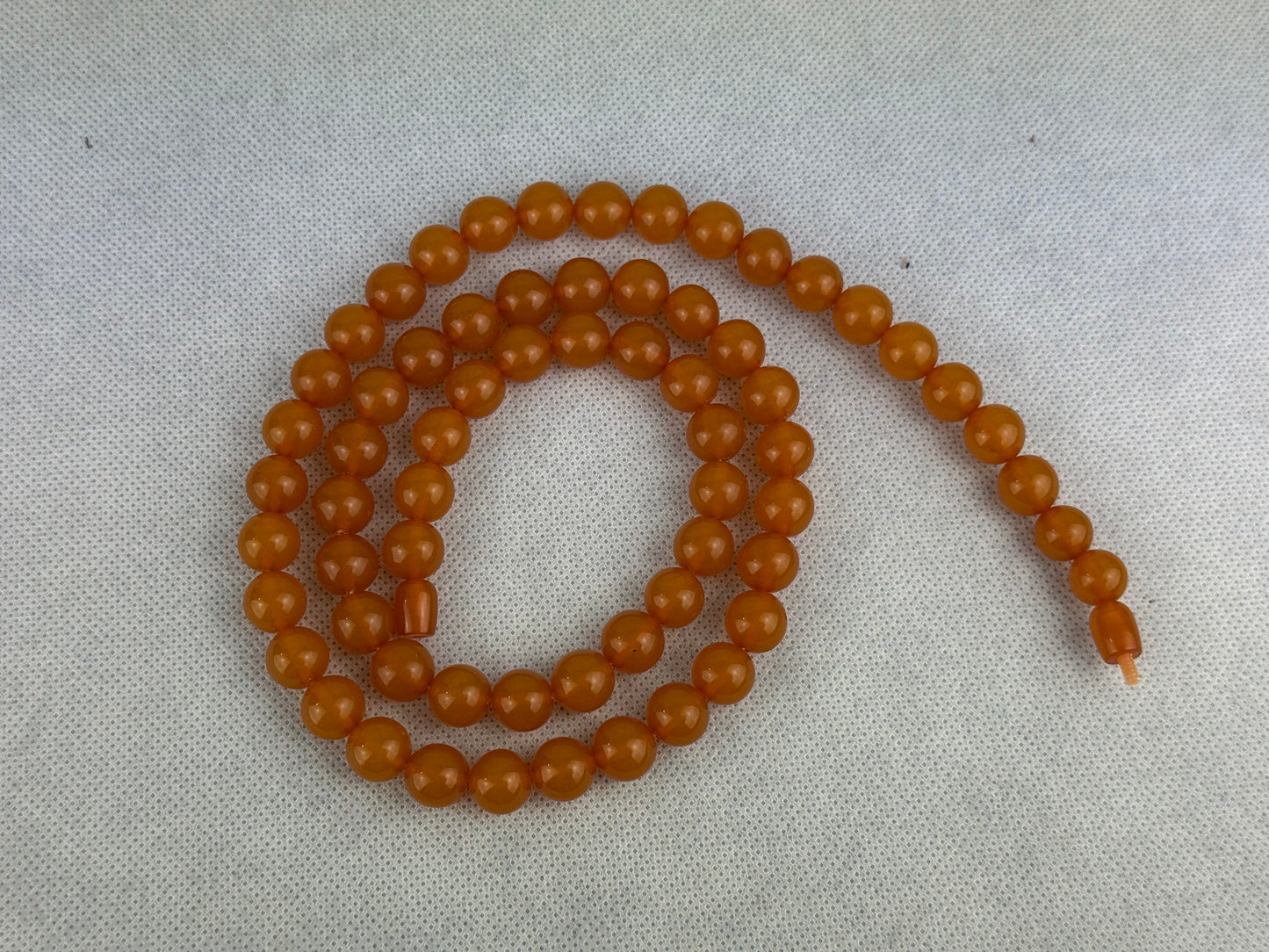 Genuine Baltic Amber Necklace 78cm 60g Natural Butterscotch Round Beads Vintage Statement