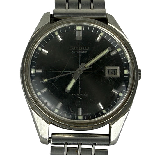 Seiko Automatic 17 Jewels Stainless Steel Vintage Wristwatch Date