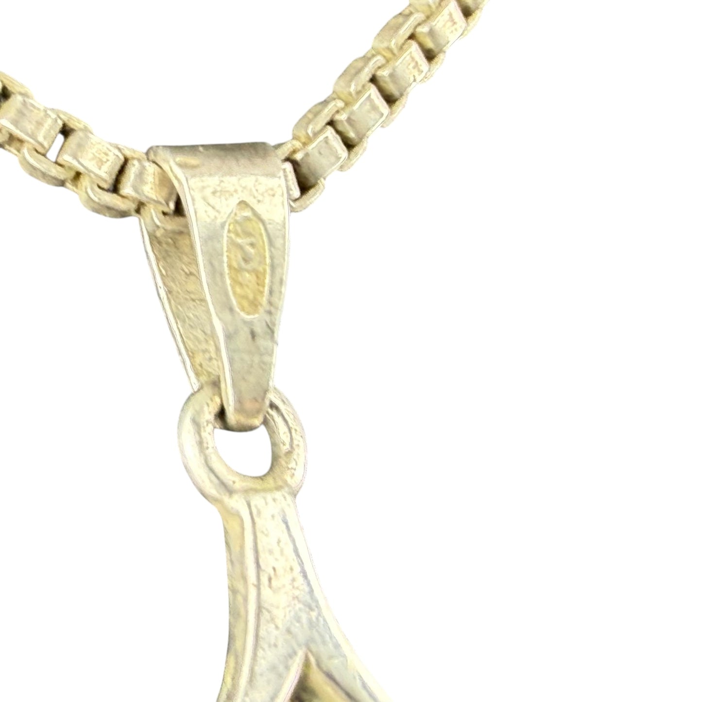 925 Sterling Silver Pearl Pendant Necklace 42cm Vintage Minimalist Drop Pendant