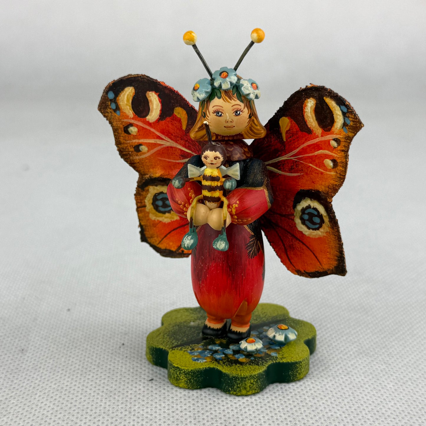 Käthe Wohlfahrt Kindertraum Pfauenauge Figur Limited Edition 42/900 Butterfly Collectible