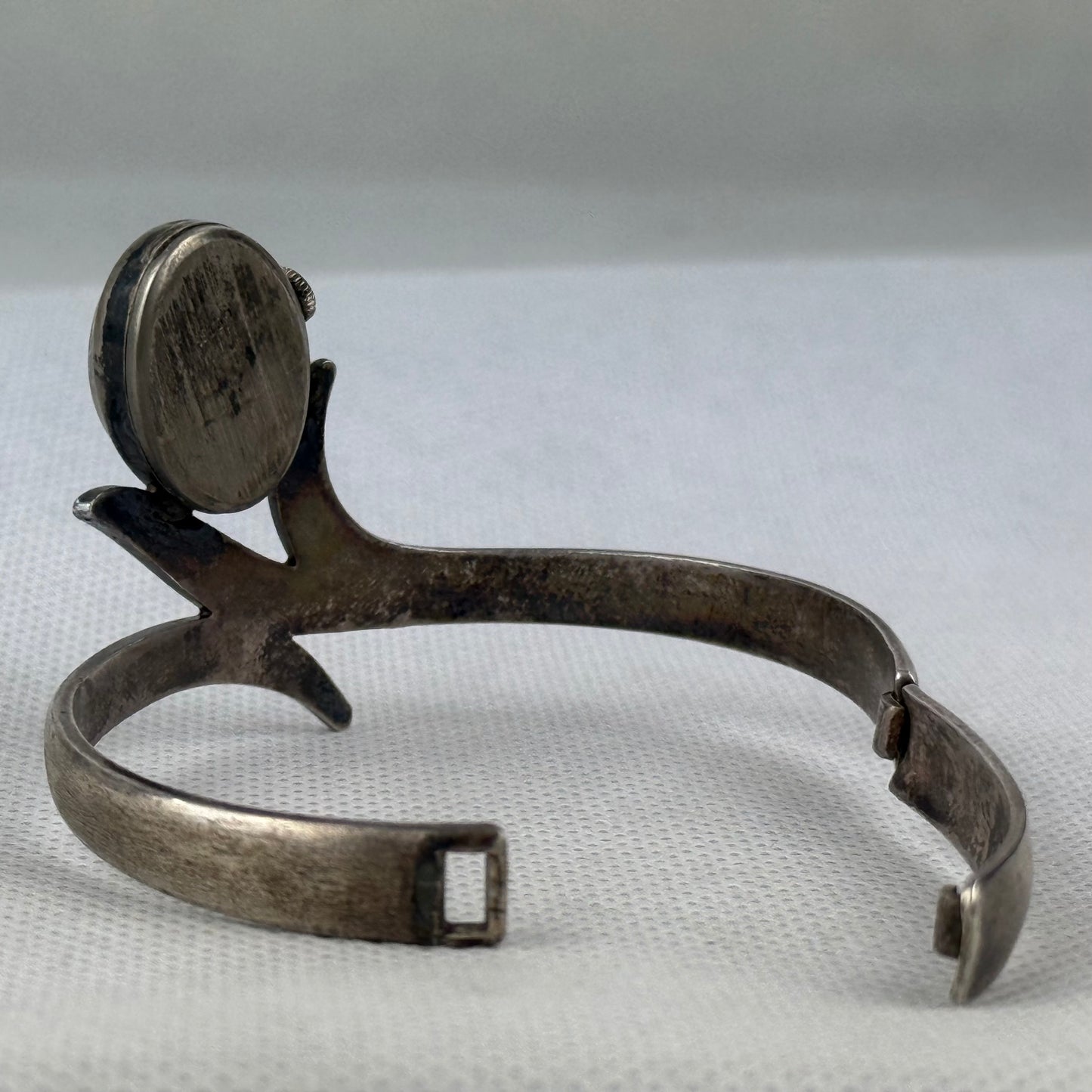Vintage STOWA 835 Silver Cuff Bangle Watch – Mechanical – Running