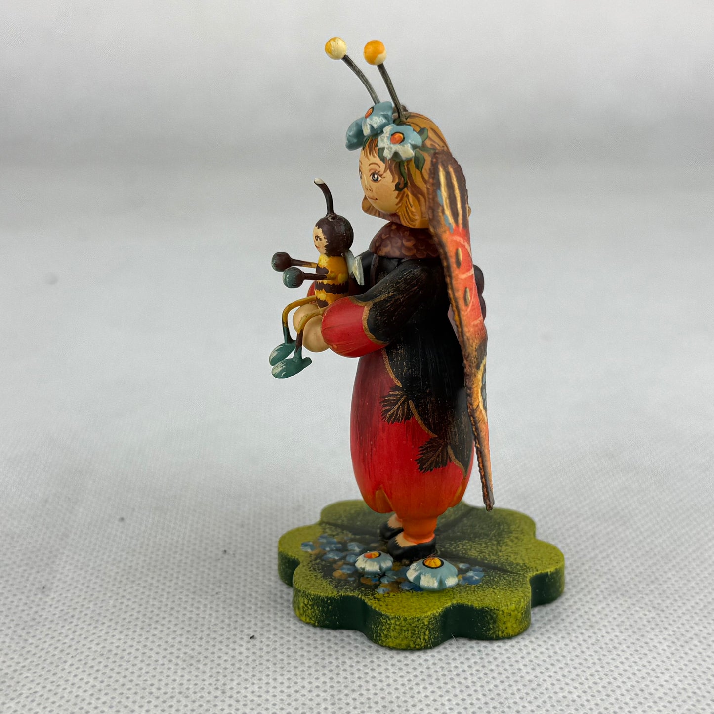 Käthe Wohlfahrt Kindertraum Pfauenauge Figur Limited Edition 42/900 Butterfly Collectible