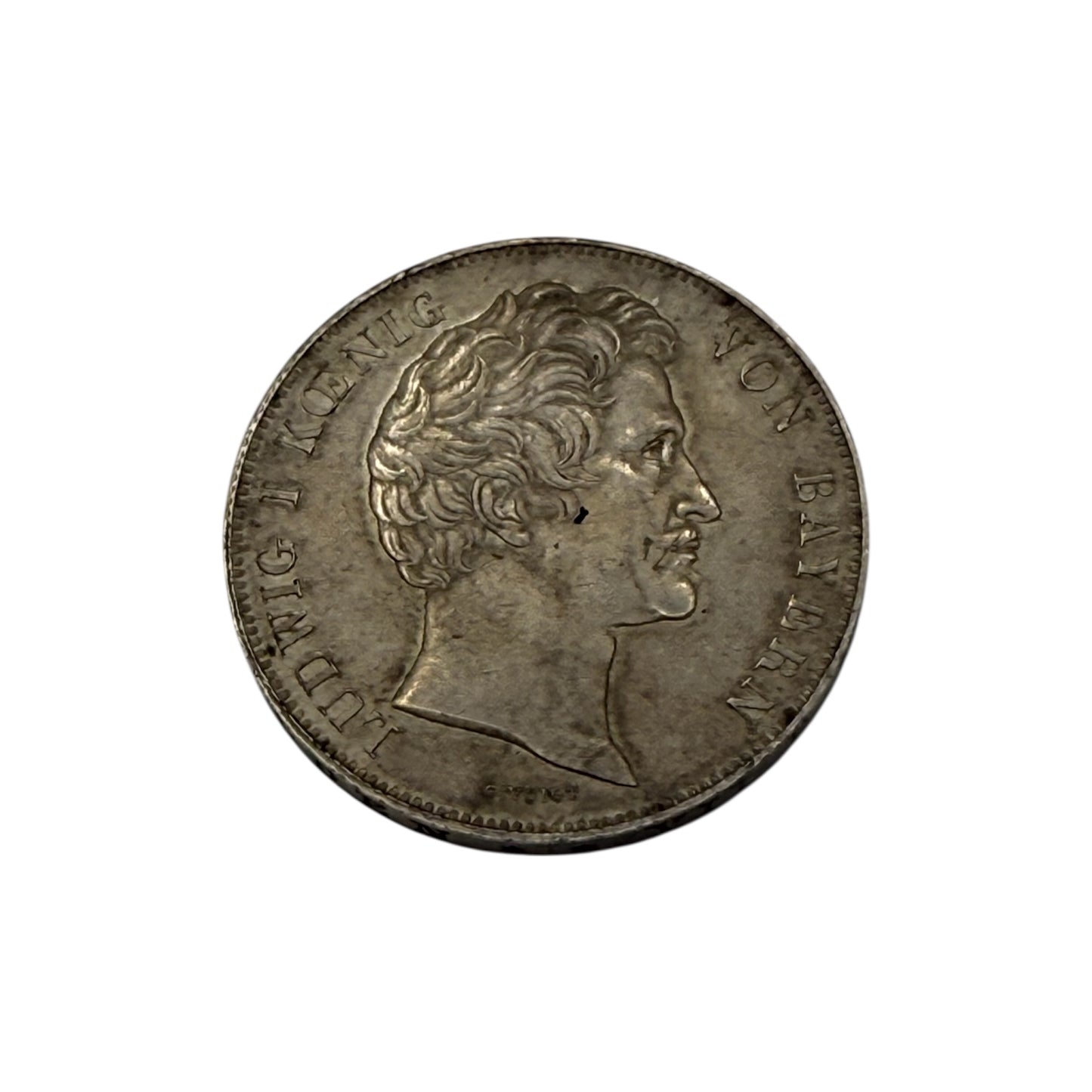 1848 Bavaria Silver 3½ Gulden (2 Thaler) Coin – Ludwig I, König von Bayern