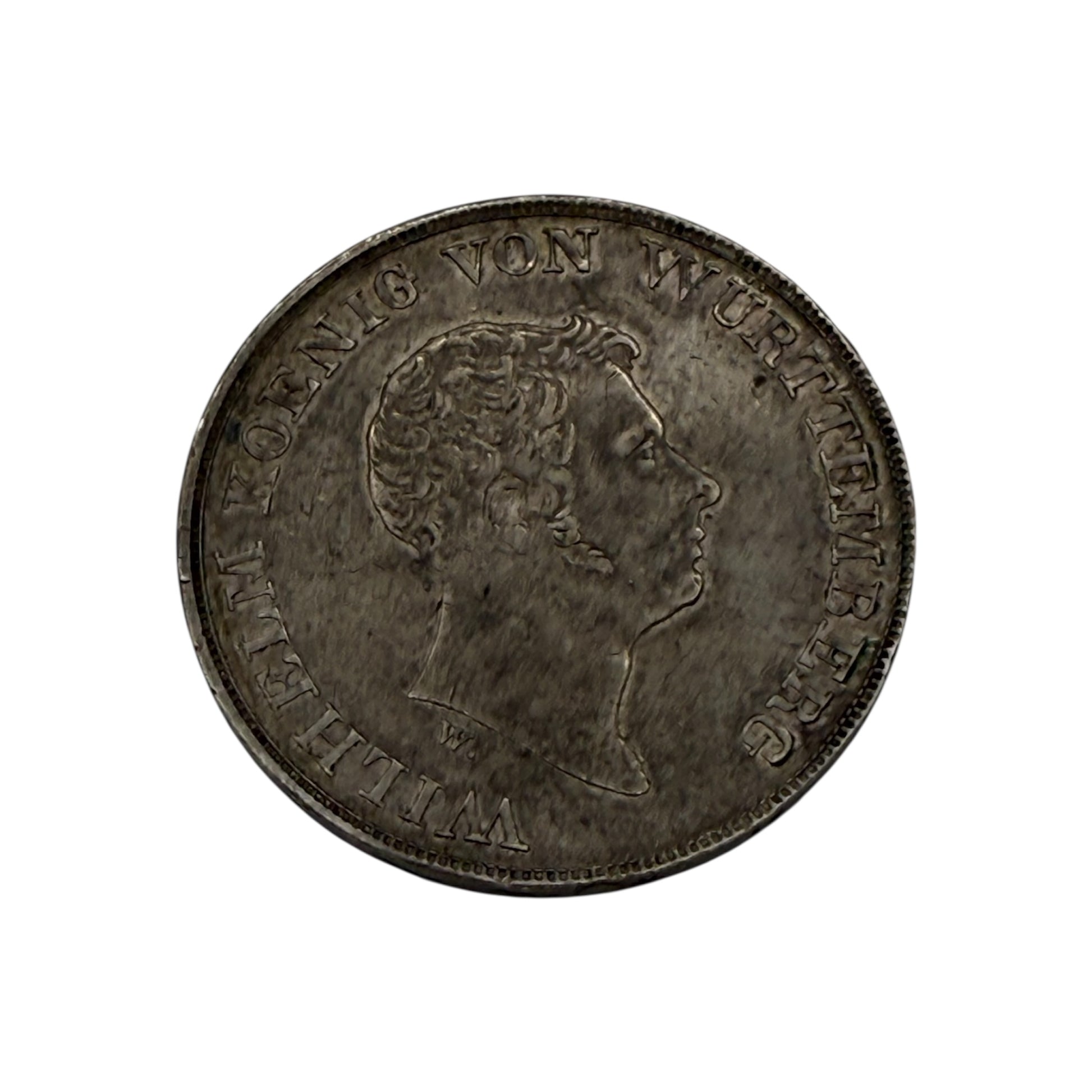 1833 Württemberg 1 Taler silver coin obverse Wilhelm I