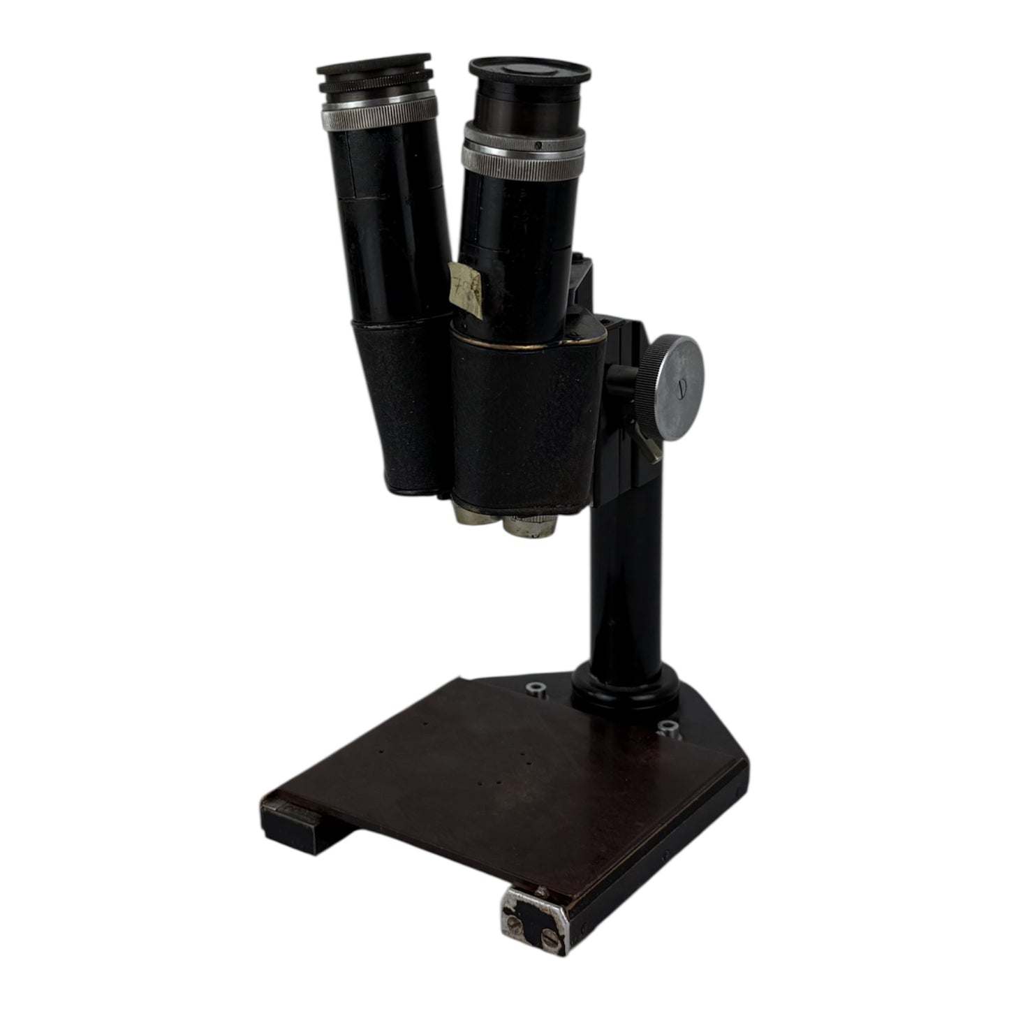Microscope on a white background