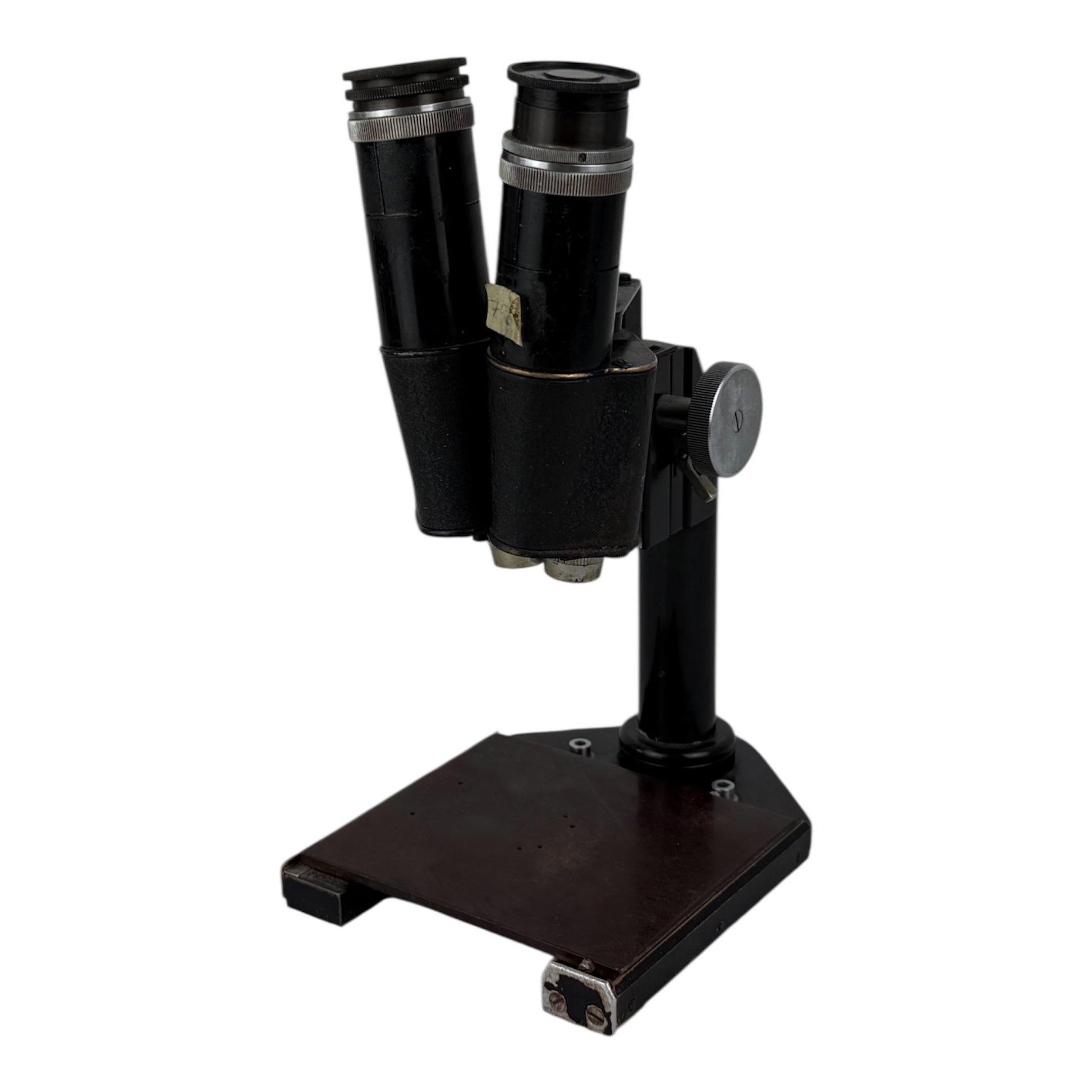 Microscope on a white background