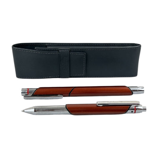 Rotring Newton Fountain Pen & 3-in-1 Ballpoint Pen Set Bronze with Original Case