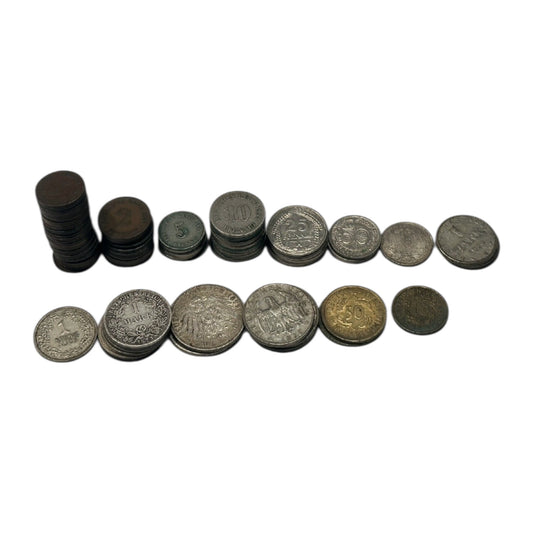 Huge Lot of 90 German Pfennig & Mark Coins – Kaiserreich & Weimar Republic Mixed Denominations